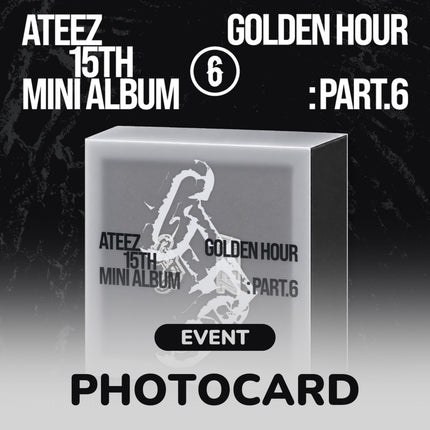 [POB] ATEEZ - GOLDEN HOUR : Part.6 / 15TH MINI ALBUM (EARPHONE CHARM VER.)