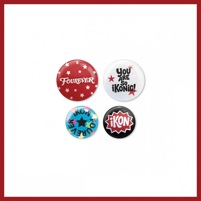 iKON - Pin Button Set / 2026 iKON FOUREVER TOUR OFFICIAL MD