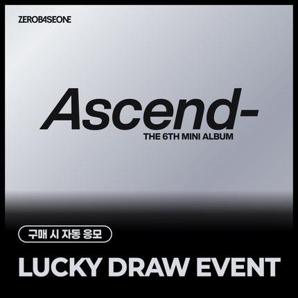[POB] ZEROBASEONE - Ascend- / 6th Mini Album (1 Ver. & 10 Ver.)