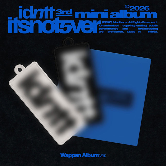 [Pre-order] idntt - itsnotover (Wappen Album)