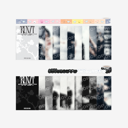 Stray Kids - POSTCARD BOOK & ROLL STICKER SET - RUN IT
