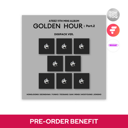 [POB] ATEEZ - GOLDEN HOUR : Part.2 / 11TH MINI ALBUM (DIGIPACK Ver.)