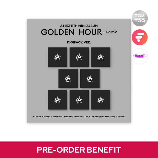 [POB] ATEEZ - GOLDEN HOUR : Part.2 / 11TH MINI ALBUM (DIGIPACK Ver.)