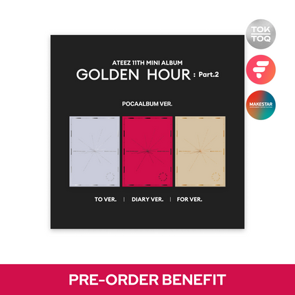 [POB] ATEEZ - GOLDEN HOUR : Part.2 / 11TH MINI ALBUM (POCAALBUM Ver.)