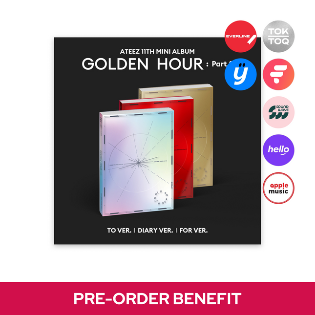 [POB] ATEEZ - GOLDEN HOUR : Part.2 / 11TH MINI ALBUM (Standard ver.)