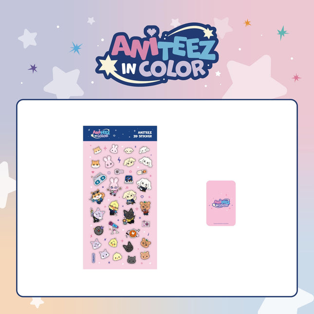 ATEEZ X ANITEEZ POP-UP STORE [ANITEEZ IN COLOR] MD 22. 애니티즈 입체 스티커 (ANITEEZ 3D STICKER)