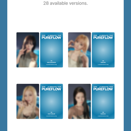 LE SSERAFIM - Mini Photo Card Set
