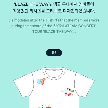&TEAM - S S T-SHIRT 2026 &TEAM CONCERT TOUR BLAZE THE WAY K-pop &TEAM - S S T-SHIRT 2026 &TEAM CONCERT TOUR BLAZE THE WAY K-pop