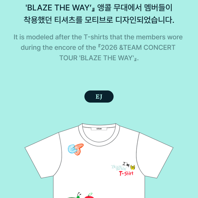 &TEAM - S S T-SHIRT 2026 &TEAM CONCERT TOUR BLAZE THE WAY K-pop &TEAM - S S T-SHIRT 2026 &TEAM CONCERT TOUR BLAZE THE WAY K-pop