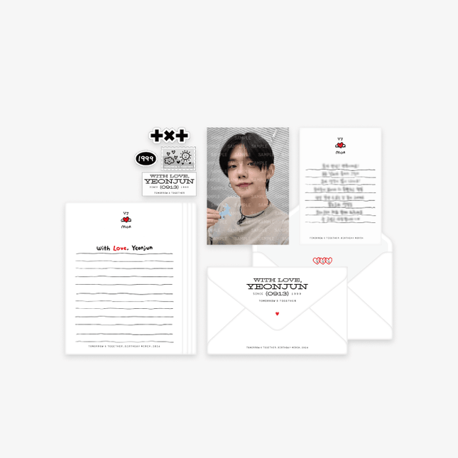 [Pre-order] TOMORROW X TOGETHER - LETTER SET / WITH LOVE, YEONJUN (BIRTHDAY MERCH)