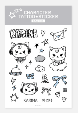 aespa - TATTOO STICKER SET / 2025-26 aespa LIVE TOUR [SYNK : aeXIS LINE] OFFICIAL MD