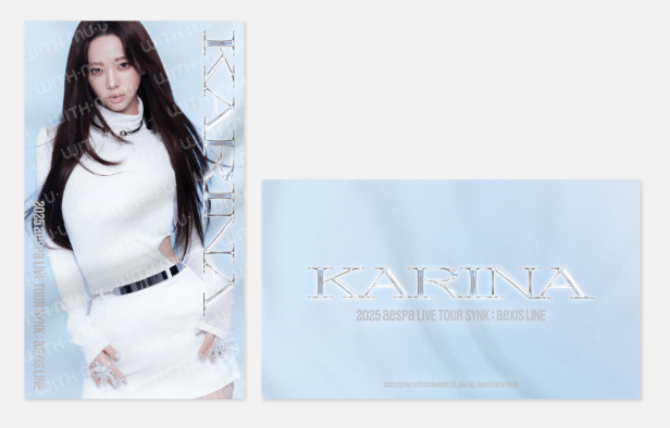 Aespa 2025 SYNK: AeXIS LINE Official MD Trading Card – KARINA Or WINTER – KPOP Original