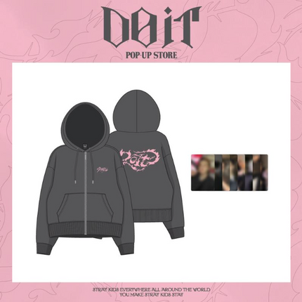[Pre-order] Stray Kids - ZIP-UP HOODIE / POP-UP STORE [DO IT] MD