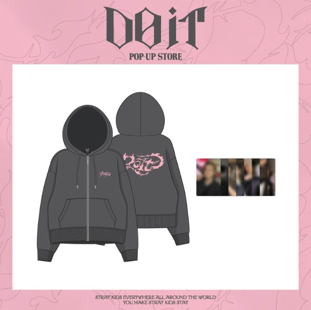 [Pre-order] Stray Kids - ZIP-UP HOODIE / POP-UP STORE [DO IT] MD