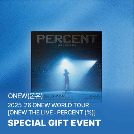 [POB] 2025-26 ONEW WORLD TOUR [ONEW THE LIVE : PERCENT (%)] VIEWING CODE PRE-ORDER PHOTOCARD EVENT DVD