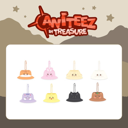 ATEEZ - BUCKET HAT KEYRING / 'ANITEEZ in TREASURE' OFFICIAL MERCH