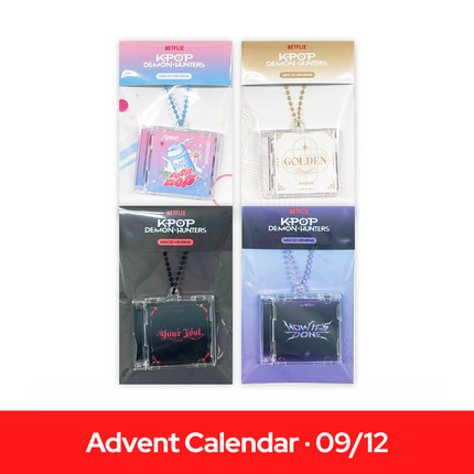 [Advent Calendar] KPOP DEMON HUNTERS - MINI CD KEYRING / [SEOUL EDITION] OFFICIAL POP-UP MERCHANDISE