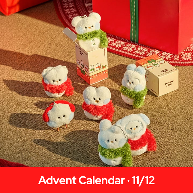 [Advent Calendar] BTS - BT21 mini minini RANDOM SNOWMAN PLUSH KEYRING PETITE HOLIDAY