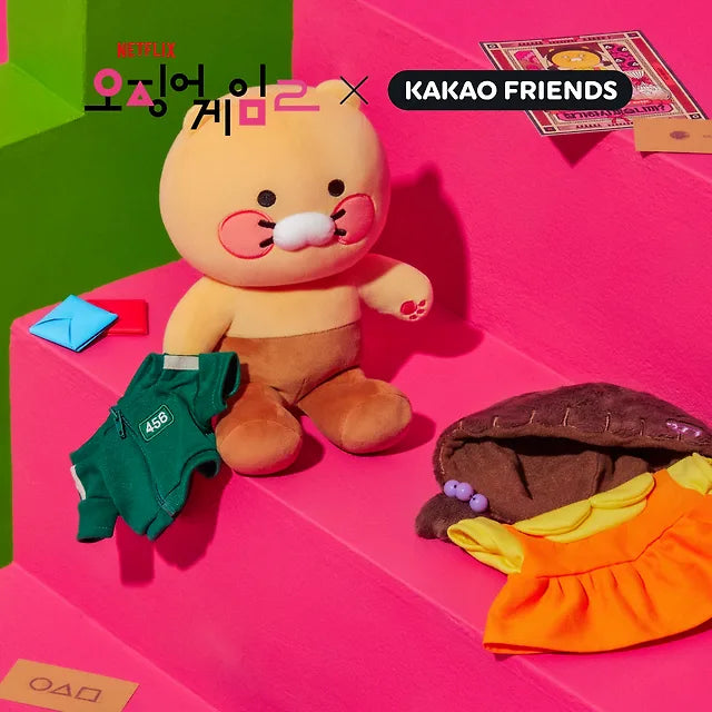 SQUID GAME 2 - Jointed Plush Doll + Costume SET / KAKAO FRIENDS COLLABORATION