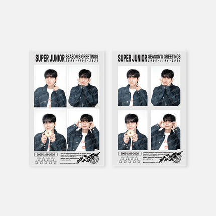 [Pre-order] SUPER JUNIOR - 4CUT PHOTO SET / 2026 SM ARTIST SEASON’S GREETINGS OFFICIAL MD