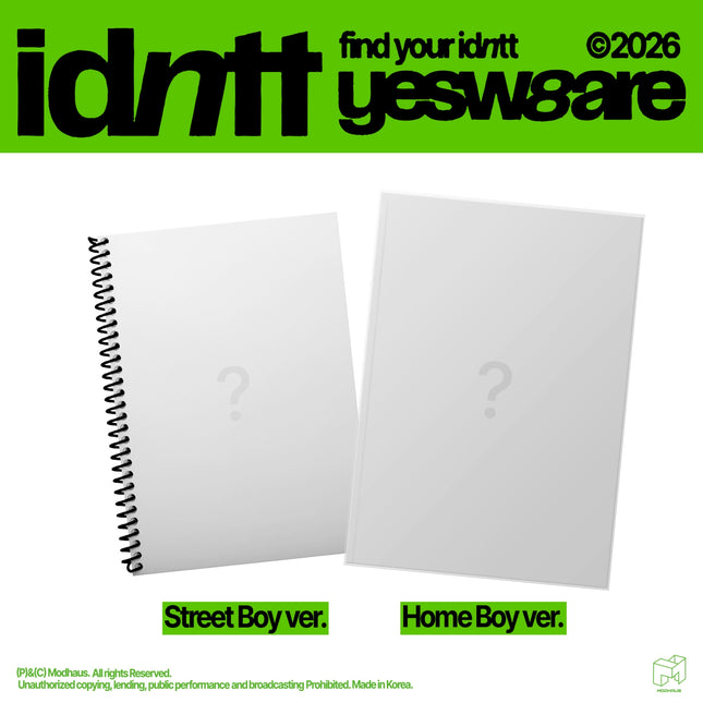 [Pre-order] idntt - [yesweare] / 2nd Mini Album (Photobook ver.)