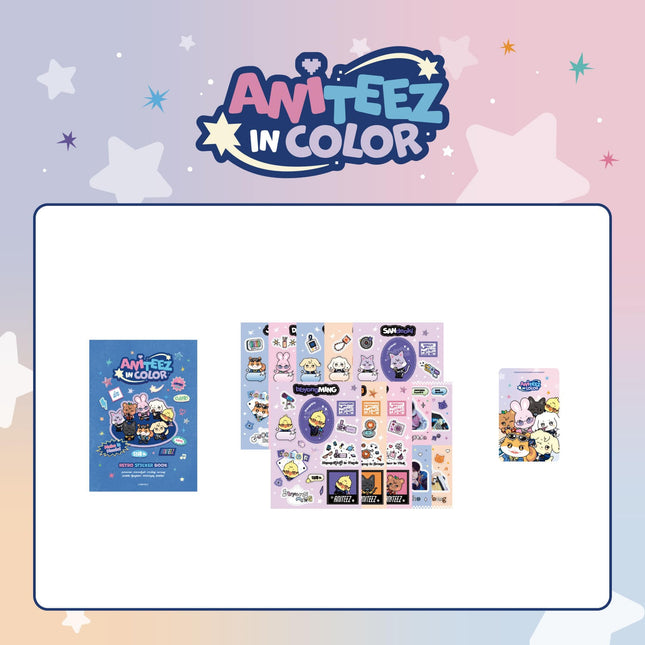 ATEEZ X ANITEEZ POP-UP STORE [ANITEEZ IN COLOR] MD 21. 레트로 스티커북 (RETRO STICKER BOOK)