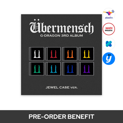 [POB] G-DRAGON - Übermensch / 3RD ALBUM (JEWEL CASE ver.) *Cover Select