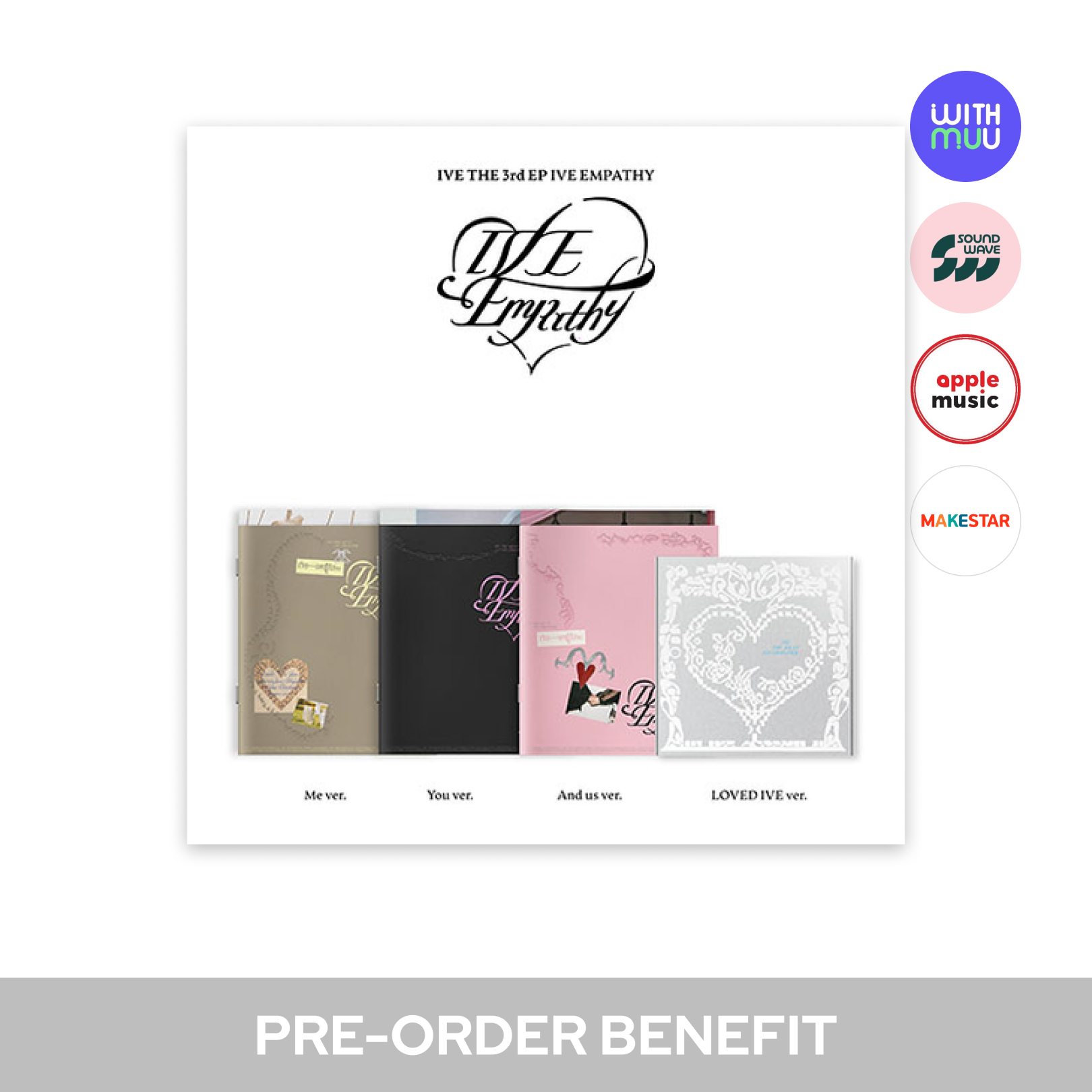 IVE - IVE EMPATHY 3RD EP ALBUM (Standard ver. LOVED IVE ver.) K IVE - IVE EMPATHY 3RD EP ALBUM (Standard ver. LOVED IVE ver.) K