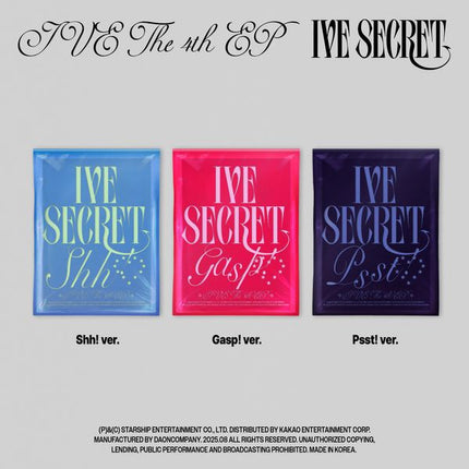 [POB] IVE - IVE SECRET / 4TH EP ALBUM