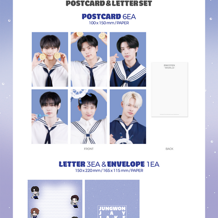 [Pre-order] [ENHYPEN WORLD] POSTCARD & LETTER SET