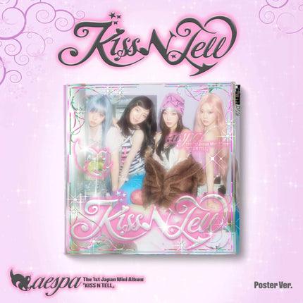 [Pre-order] aespa - Japan 1st Mini Album Kiss N Tell [Poster Ver.]