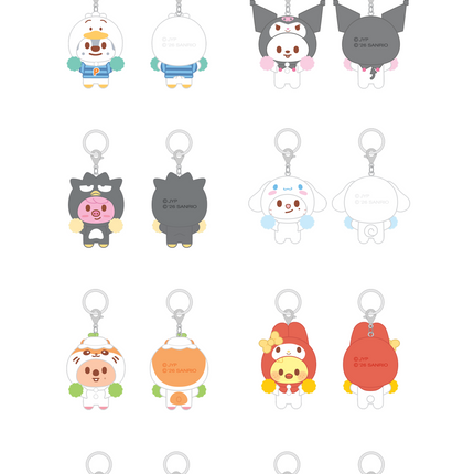 [Pre-order] Stray Kids - SECRET FLOCKED FIGURE KEYRING (CHEER UP Ver.) - SKZOO X SANRIO CHARACTERS