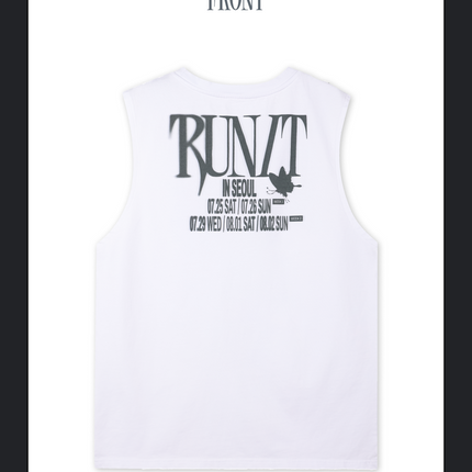 Stray Kids - SLEEVELESS TOP - RUN IT