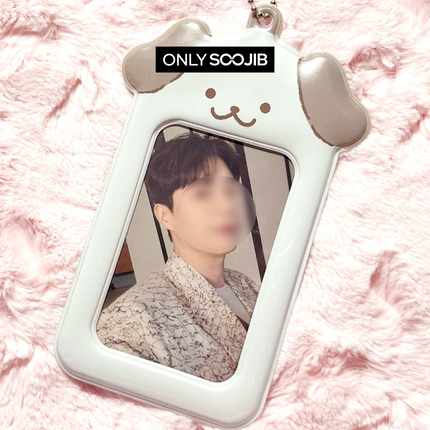 Jelly Dog Photo Card Holder Keyring