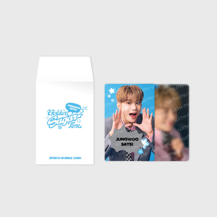 [Pre-order] JUNGWOO - SPEECH BUBBLE CARD SET / 2025 JUNGWOO FANMEETING [Golden Sugar Time]