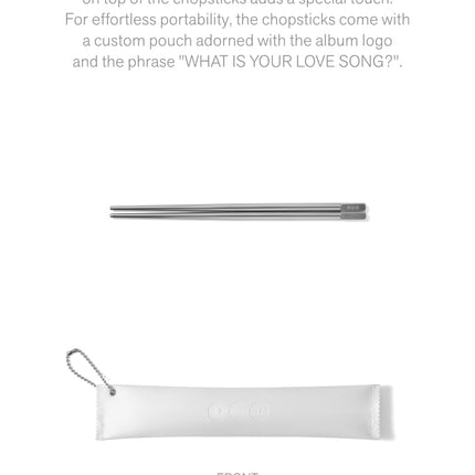 BTS Chopsticks 5th Mini Album 'ARIRANG' Merch - album packaging detail 2