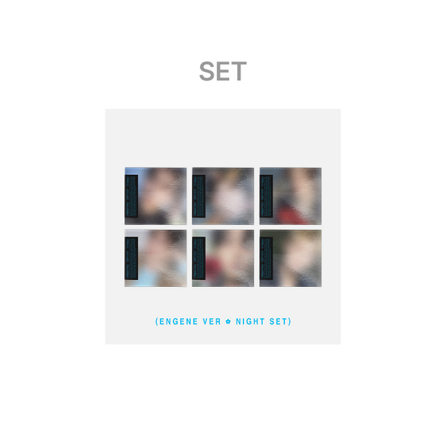 [POB] ENHYPEN 'THE SIN : PARALLEL WORLD' Release Celebration Pre-Order Benefit Giveaway Event ENGENE ver. NIGHT Set