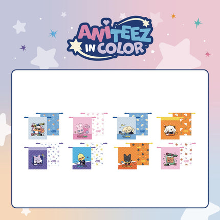 ATEEZ X ANITEEZ POP-UP STORE [ANITEEZ IN COLOR] MD 26. 애니티즈 컬러 파우치 (8종 중 1종 랜덤) (ANITEEZ COLOR POUCH(RANDOM))