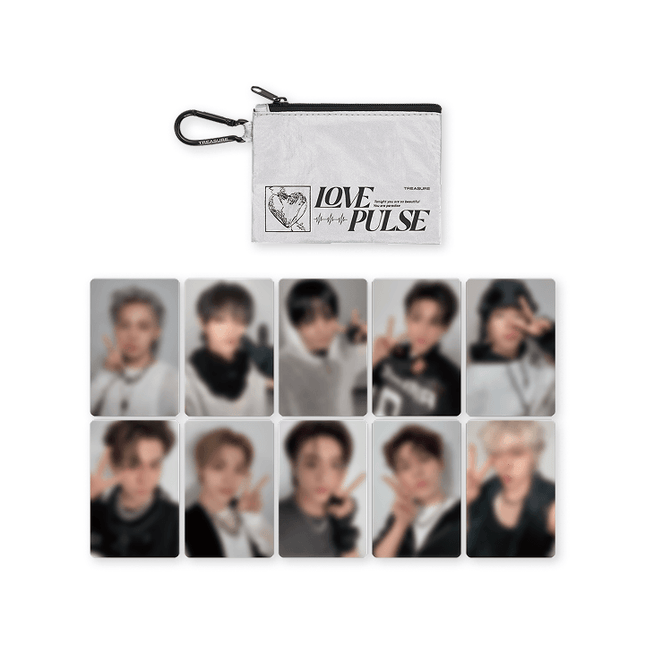 TREASURE - [LOVEPULSE] TREASURE SILVER POUCH + PHOTOCARD SET