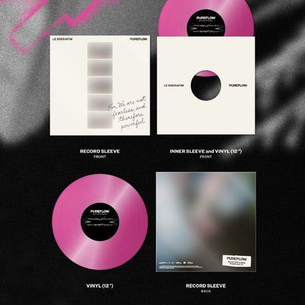 [Pre-order] LE SSERAFIM - 2nd Studio Album ‘PUREFLOW’ pt.1 Vinyl