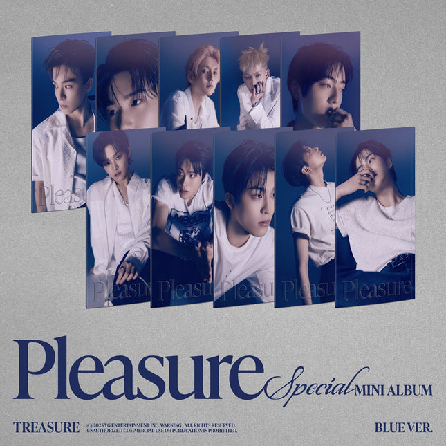 [RESTOCK] TREASURE - PLEASURE / SPECIAL MINI ALBUM (BLUE ver.) *Cover Select