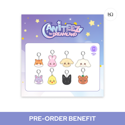 [POB] ATEEZ - MINI FACE KEYRING / 'ANITEEZ in DREAMLAND' OFFICIAL MERCH