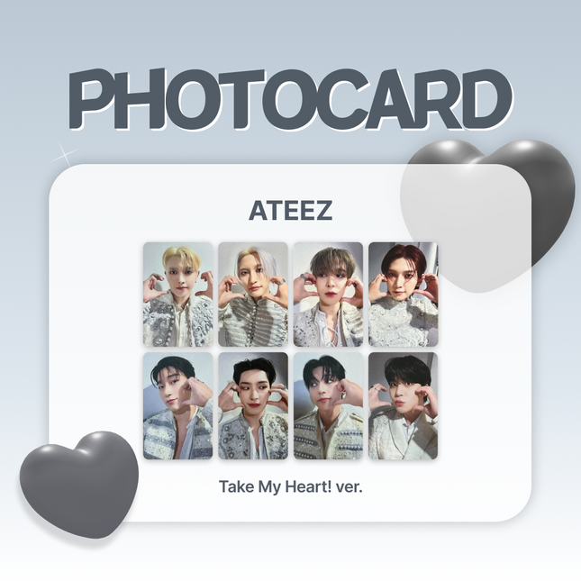 [PHOTOCARD] ATEEZ - Golden Hour pt.2 (Take My Heart! ver.) *Member Select