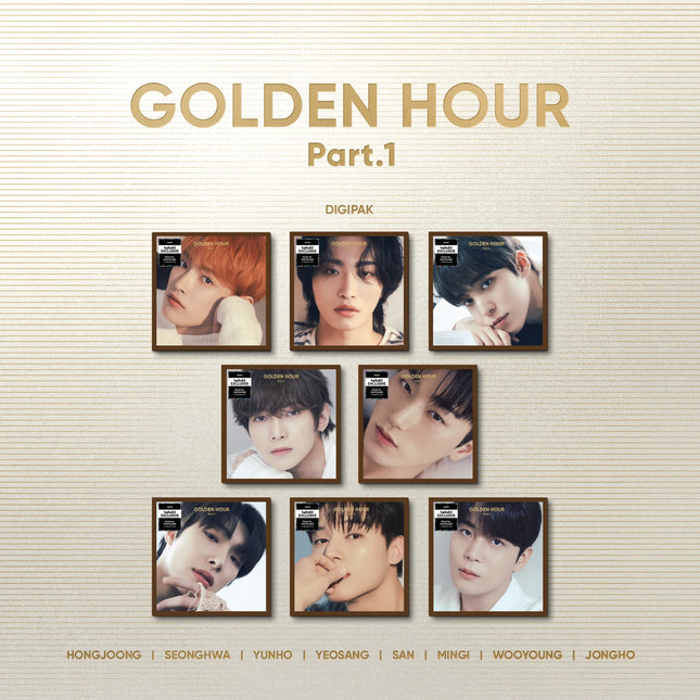 [MARCH FLASH] ATEEZ - GOLDEN HOUR : Part.1 / 10TH MINI ALBUM (DIGIPACK ver.) *Cover Select