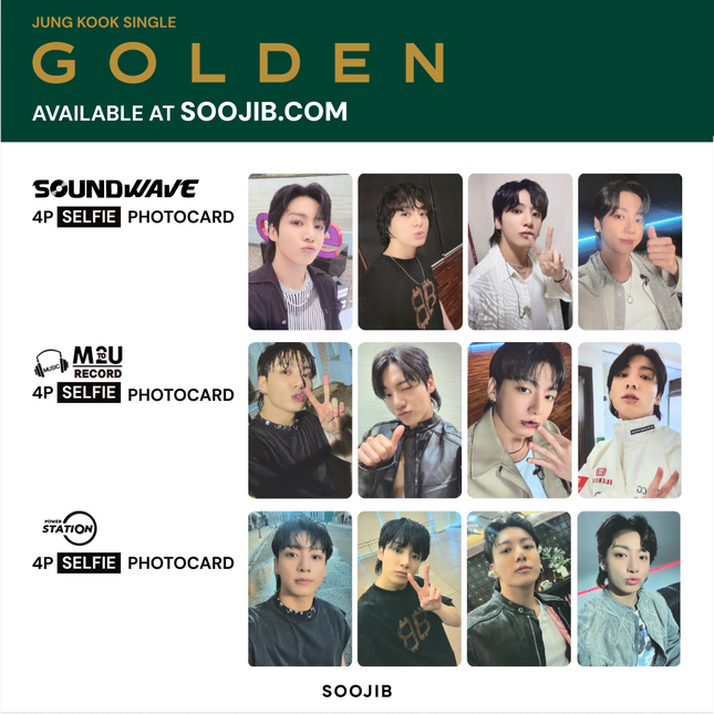 [PHOTOCARD] JUNGKOOK - GOLDEN POWERSTATION LUCKY DRAWS