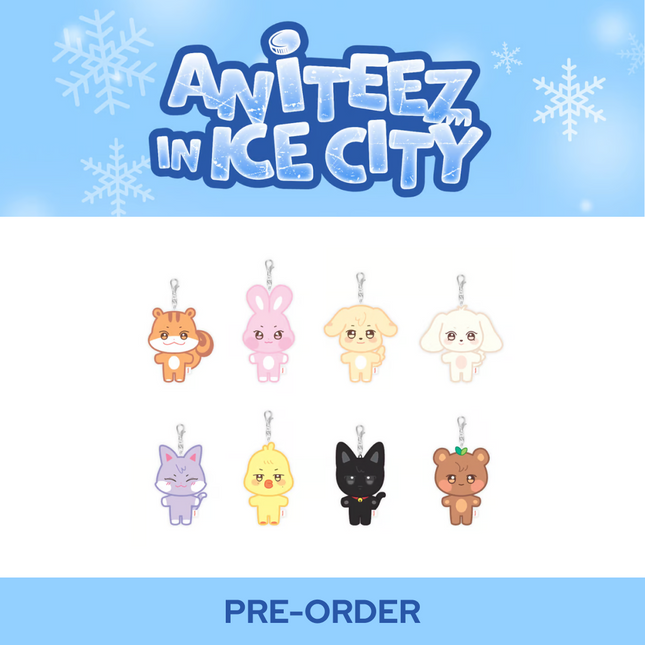 [Pre-order] ATEEZ - PLUSH KEYRING / 'ANITEEZ in ICE CITY' OFFICIAL MERCH