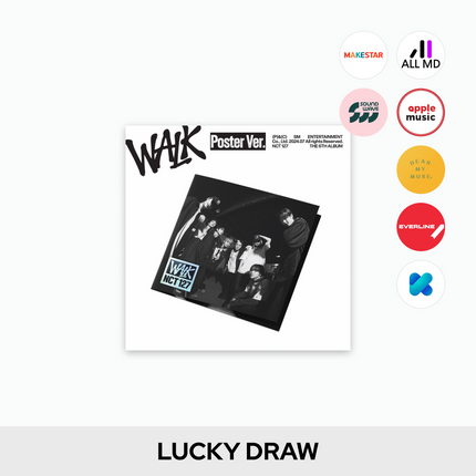 [LUCKY DRAW] NCT 127 - WALK / The 6th Album (Poster Ver.)