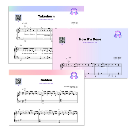 [LIMITED] K-POP DEMON HUNTERS Piano Sheet Music