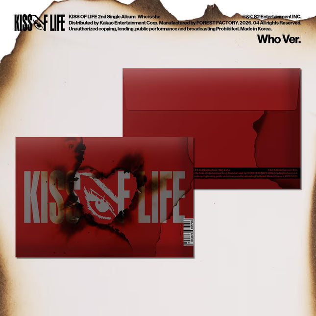 [POB] KISS OF LIFE - Who is she / 2nd Single Album (Who Ver.)