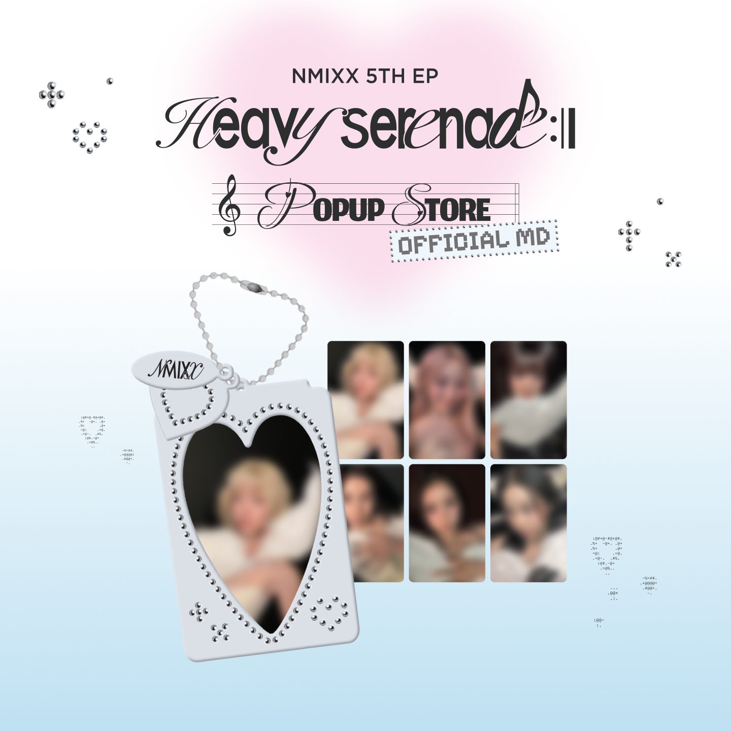 NMIXX - PHOTOCARD HOLDER KEYRING & PHOTOCARD SET [Heavy Serenade